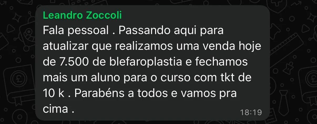 Depoimento de aluno do Funil Escala Local Ads