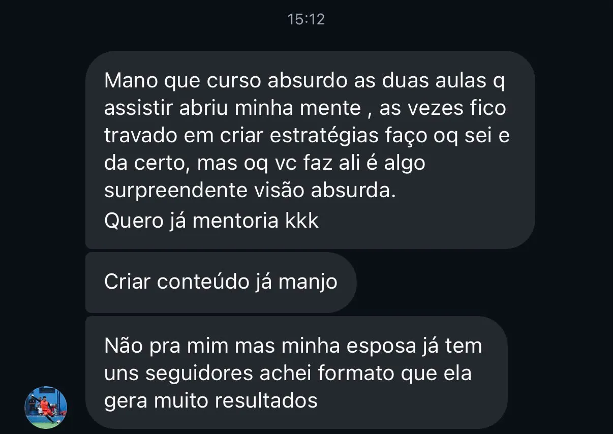 Depoimento de aluno do Funil Escala Local Ads