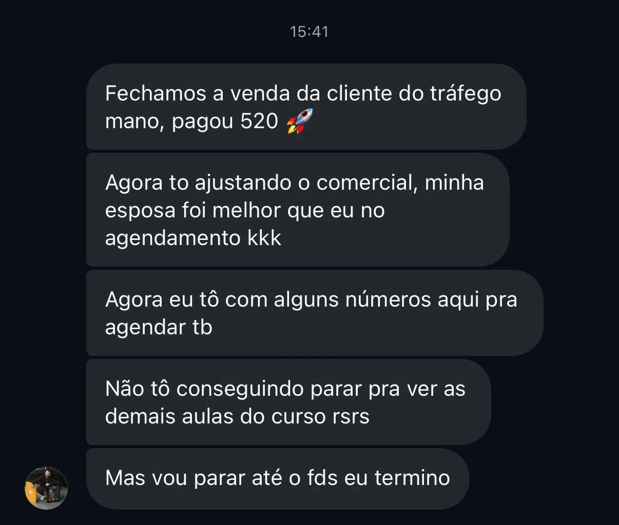 Depoimento de aluno do Funil Escala Local Ads